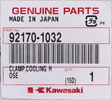 Genuine Kawasaki Cooling Hose Clamp Part Number - 92170-1032