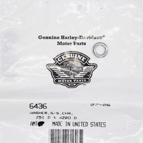 Harley-Davidson Washer (Pack of 2) Part Number - 6436