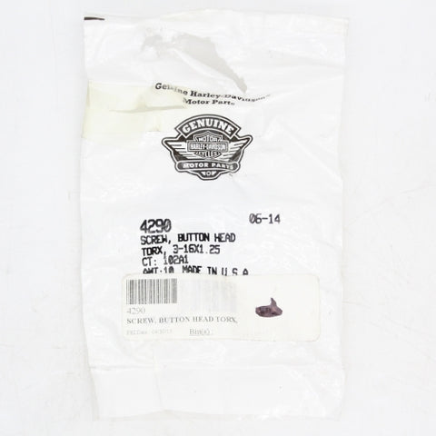 Harley-Davidson Torx Button Head Screw Part Number - 4290