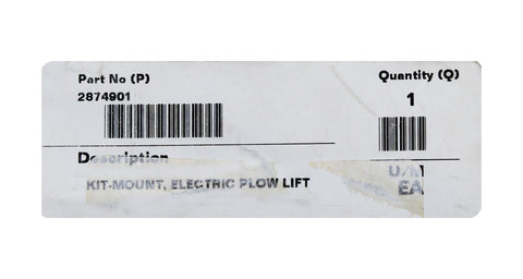 Polaris Plow Mount Kit PN 2874901