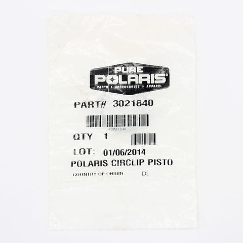 Genuine Polaris Circle Clip Part Number - 3021840