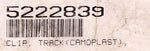 Genuine Polaris Track Flat Clip Part Number - 5222839