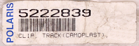 Genuine Polaris Track Flat Clip Part Number - 5222839
