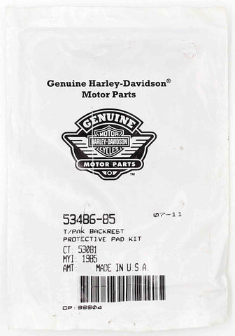 Harley-Davidson Backrest Protective Pad Part Number - 53486-85