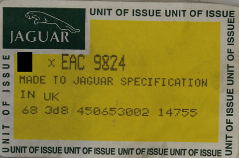 Genuine Jaguar Gasket Part Number - EAC9824