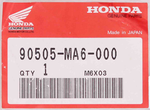 Genuine Honda Washer Part Number - 90505-MA6-000