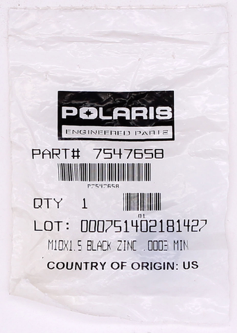 Polaris Hex Nut PN 7547658
