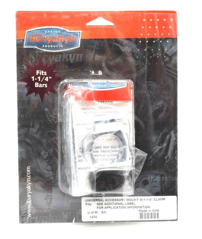 Kuryakyn Universal Accessory Mount w/1-1/4" PN 0603-0259