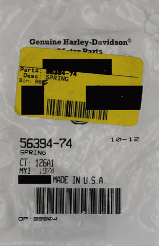Genuine Harley-Davidson Spring Part Number - 56394-74