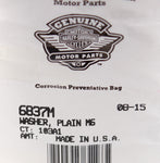 Genuine Harley-Davidson Washer, Plain MG Part Number - 6837M (Pack of 2)