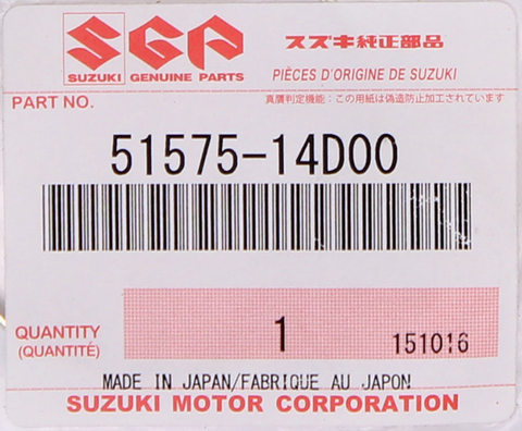 Genuine Suzuki Upper Boot Band Part Number - 51575-14D00