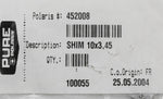 Genuine Polaris Shim Valve 3.045 Part Number - 0452008