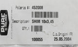 Genuine Polaris Shim Valve 3.045 Part Number - 0452008
