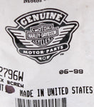 Genuine Harley-Davidson Hex Screw Part Number - 2796W (Pack of 2)