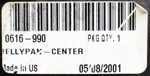 Center Belly Pan Part Number - 0616-990 For Arctic Cat