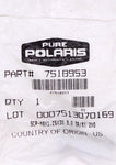 Polaris Screw Part Number - 7518953