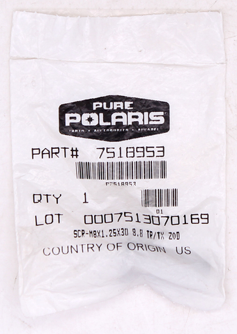 Polaris Screw Part Number - 7518953