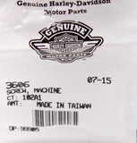Genuine Harley-Davidson Screw, Machine Part Number - 3606 (Pack of 2)