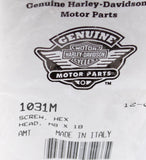 Genuine Harley-Davidson Hex Screw (Pack Of 4) Part Number - 1031M
