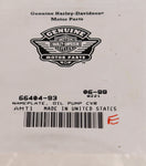 Genuine Harley-Davidson Nameplate, Oil Pump Cover Part Number - 66404-93