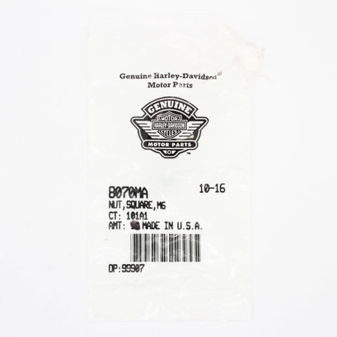 Harley-Davidson M6 Square Nut Part Number - 8070MA