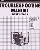 Honda Generators Troubleshooting Manual Part Number - 61ZC2910