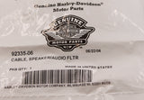 Genuine Harley-Davidson Cable Speaker/Audio FLTR Part Number - 92335-06