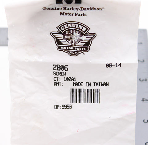 Genuine Harley-Davidson Screw Part Number - 2806 (Pack of 2)