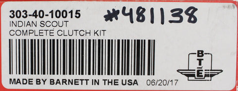 Barnett Clutch Components Kit Part Number - 481138