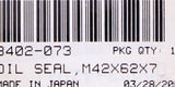 Oil Seal Part Number - 3402-073 For Suzuki