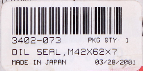 Oil Seal Part Number - 3402-073 For Suzuki