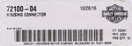 Genuine Harley-Davidson Housing Connector   Part Number - 72100-04
