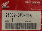 Genuine Honda Connecting Bearing Part Number - 91002-GW0-008