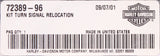 Genuine Harley Davidson Turn Signal Relocation Kit Part Number - 72389-96