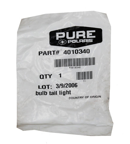 Genuine Polaris Taillight Bulb Part Number - 4010340