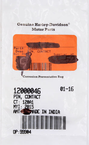 Genuine Harley-Davidson Pin, Contact Part Number - 12000046
