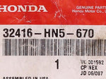Genuine Honda Cover Part Number - 32416-HN5-670