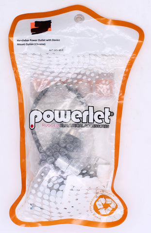 Powerlet Handlebar Power Outlet W/ Device Mount PN AKT-005-60-C