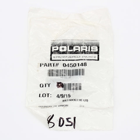 Genuine Polaris Bolt-Socket, Hex Part Number - 0450148