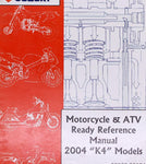 Genuine Suzuki Motorcycle and ATV Manual Part Number - 99923-32004