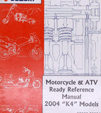 Genuine Suzuki Motorcycle and ATV Manual Part Number - 99923-32004
