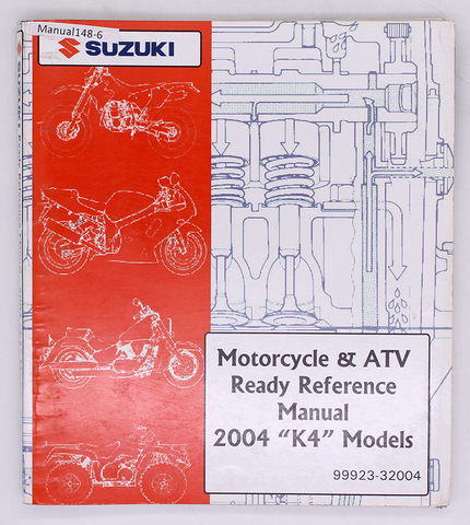 Genuine Suzuki Motorcycle and ATV Manual Part Number - 99923-32004