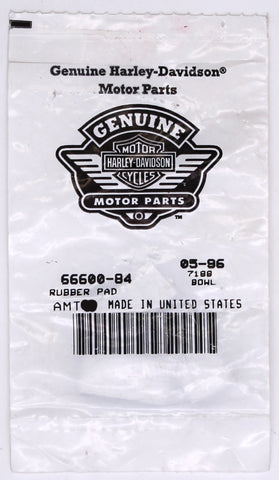 Genuine Harley-Davidson Rubber Pad Part Number - 66600-84