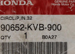 Genuine Honda Circle Clip Part Number - 90652-KVB-900