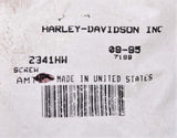 Harley-Davidson Screw Part Number - 2341HW