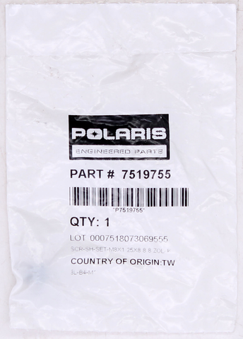 Genuine Polaris Set Screw Part Number - 7519755