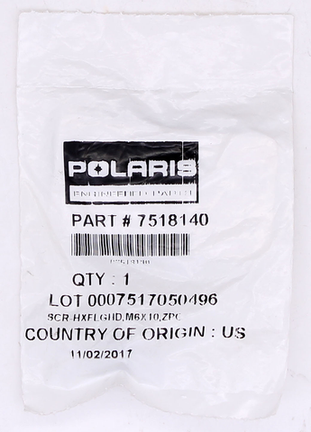 Genuine Polaris Screw Part Number - 7518140