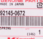 Kawasaki SPRING PN 92145-0672