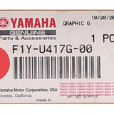 Genuine Yamaha Graphic 6 Part Number - F1Y-U417G-00-00