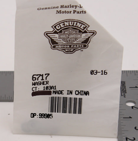 Genuine Harley-Davidson Washer Part Number - 6717 (Pack of 4)